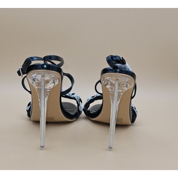 Cape Robbin Evans Teal/Silver Rhinestone Stiletto Heels – Size 8 (New in Box) - Picture 3 of 5